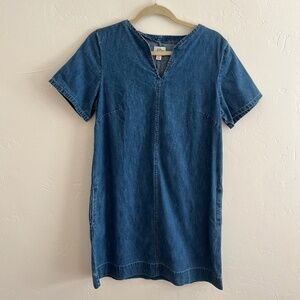 J.CREW Denim Short Sleeve Shift Dress